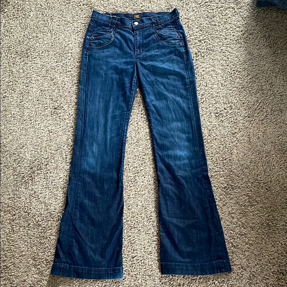 Citizens Of Humanity Blue Flare Wide Leg Jeans size 28